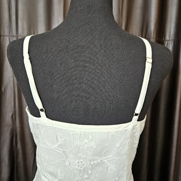 Forever 21 White Lace Mini Fit and Flare Skater Sundress - Size SMALL - Picture 6 of 11